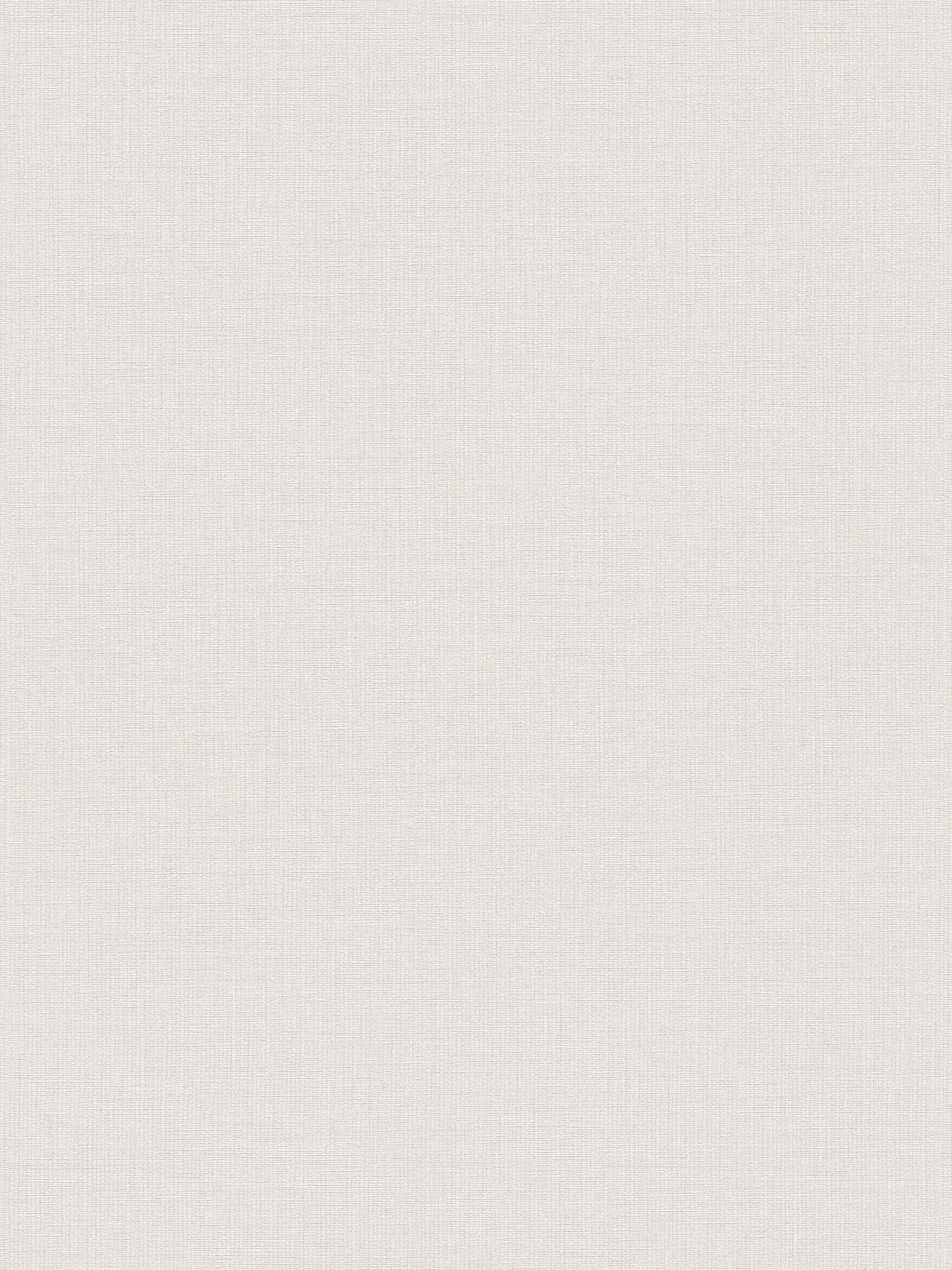 Plain non-woven wallpaper with a woven look, single-coloured - cream, beige
