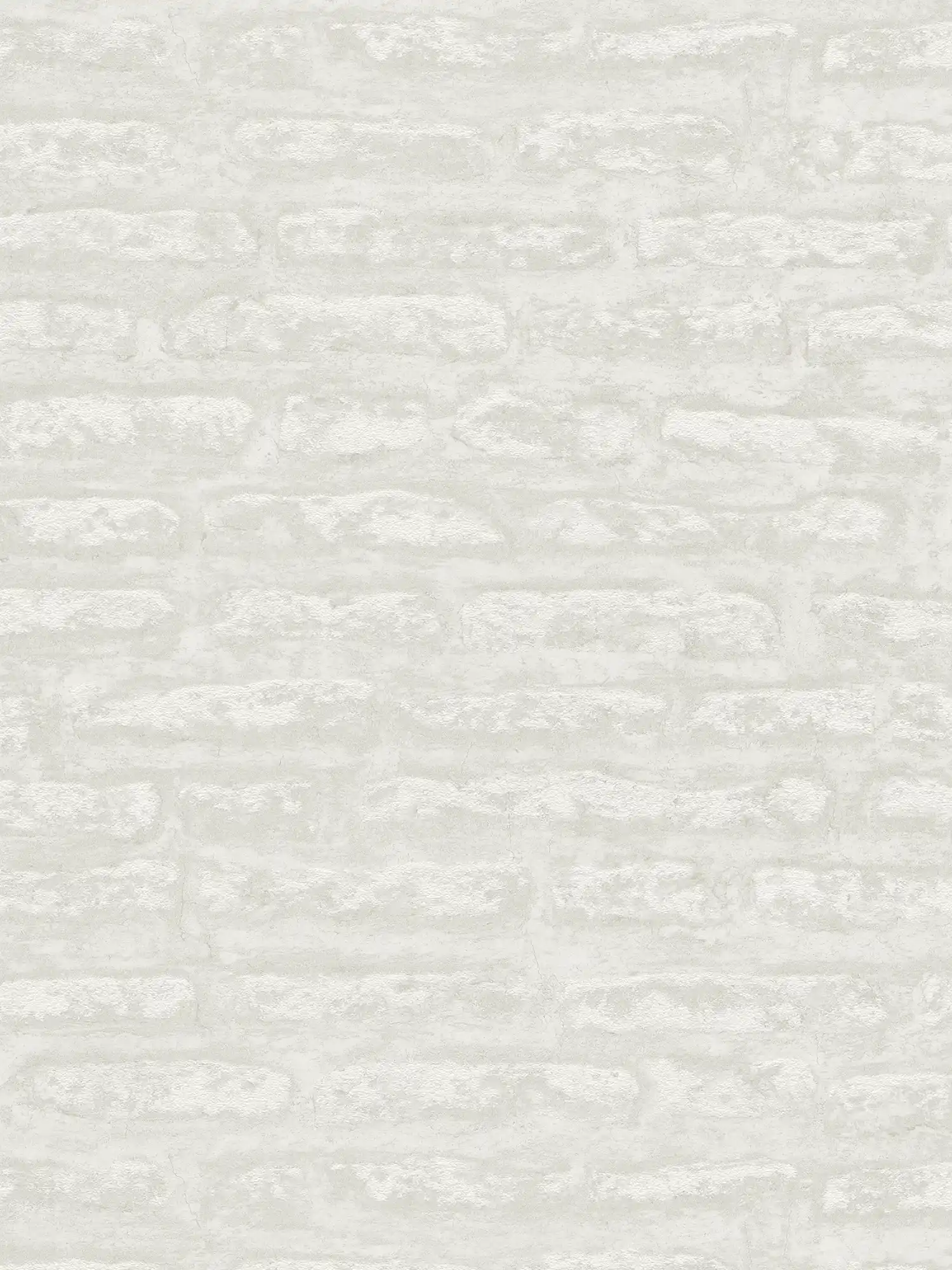 Papier peint abstrait aspect plâtre mat - blanc, gris clair
