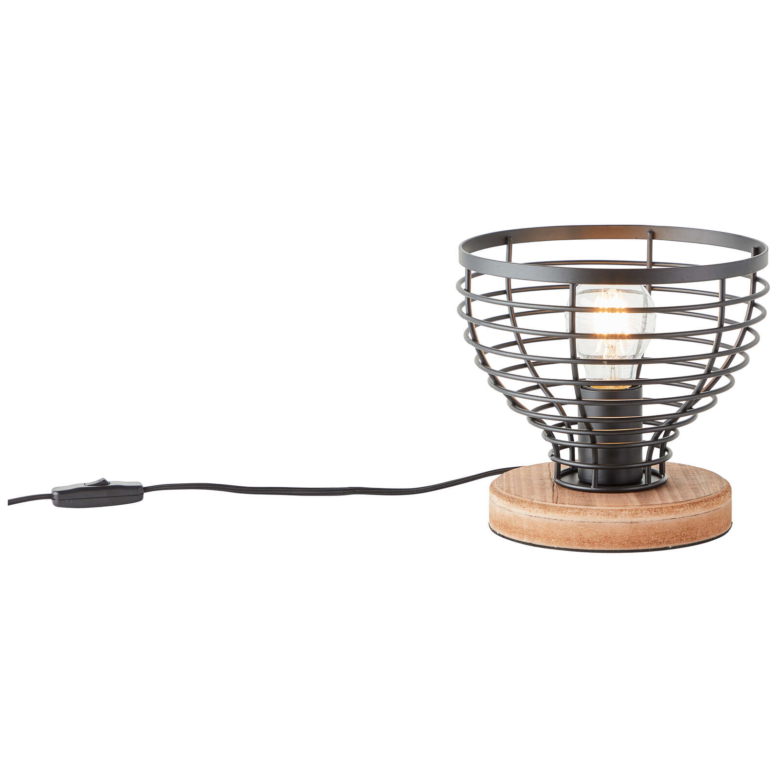             Wooden table lamp - Annelie 10 - Brown
        