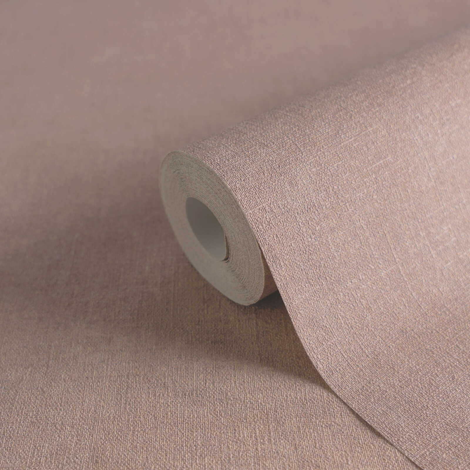             papier peint en papier intissé uni à l'aspect crépi doux - rose, gris
        