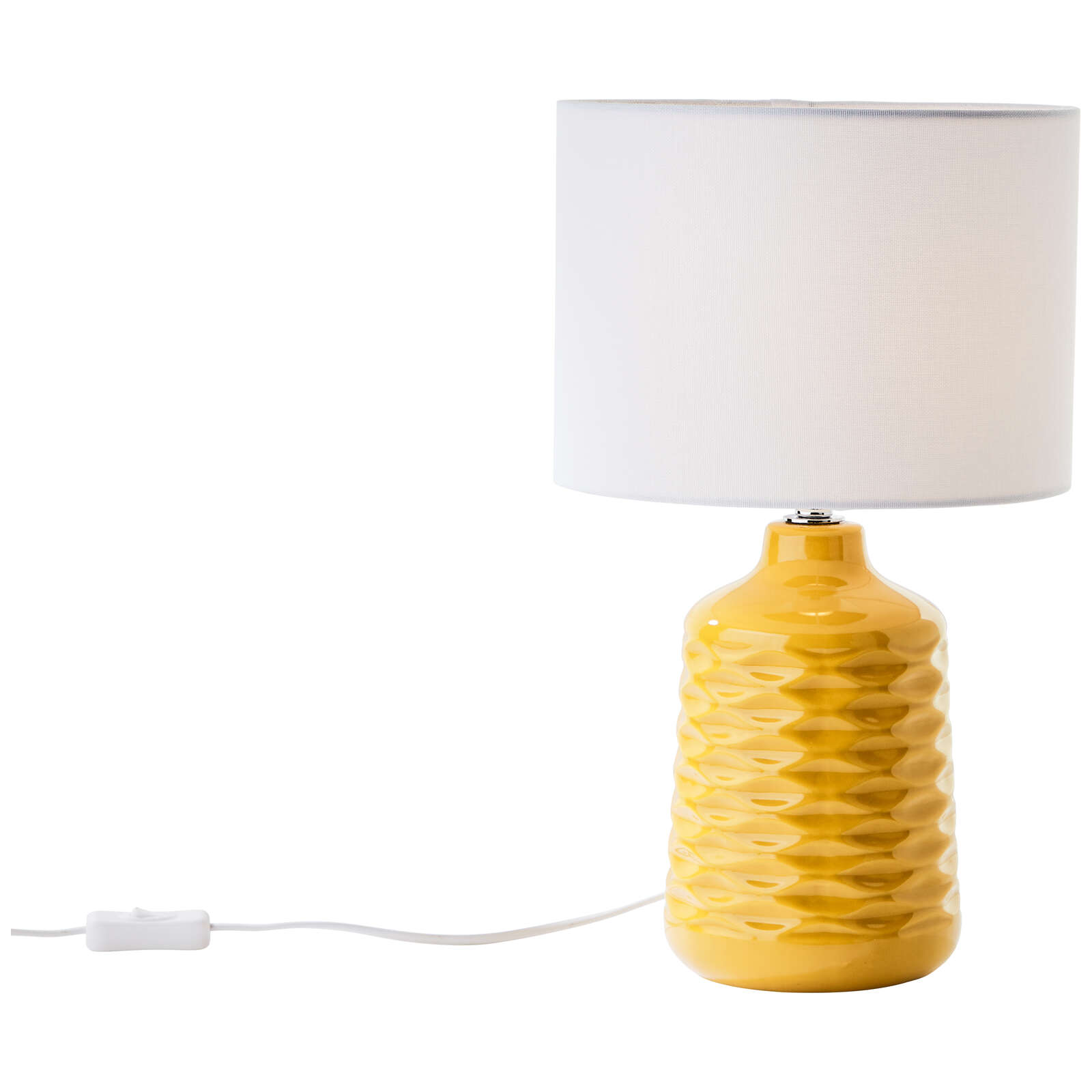             Textile table lamp - Jasper 4 - Yellow
        