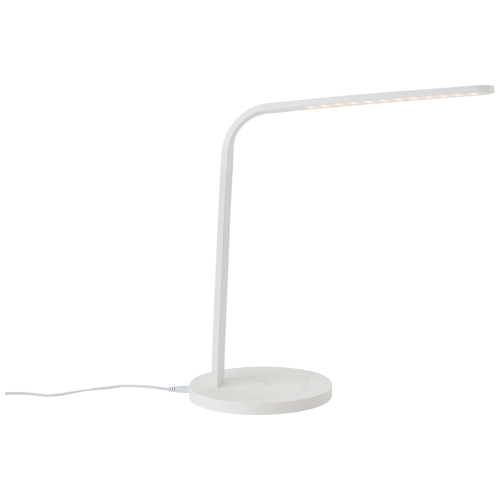             Lámpara de mesa de plástico - Jannes - Blanco
        