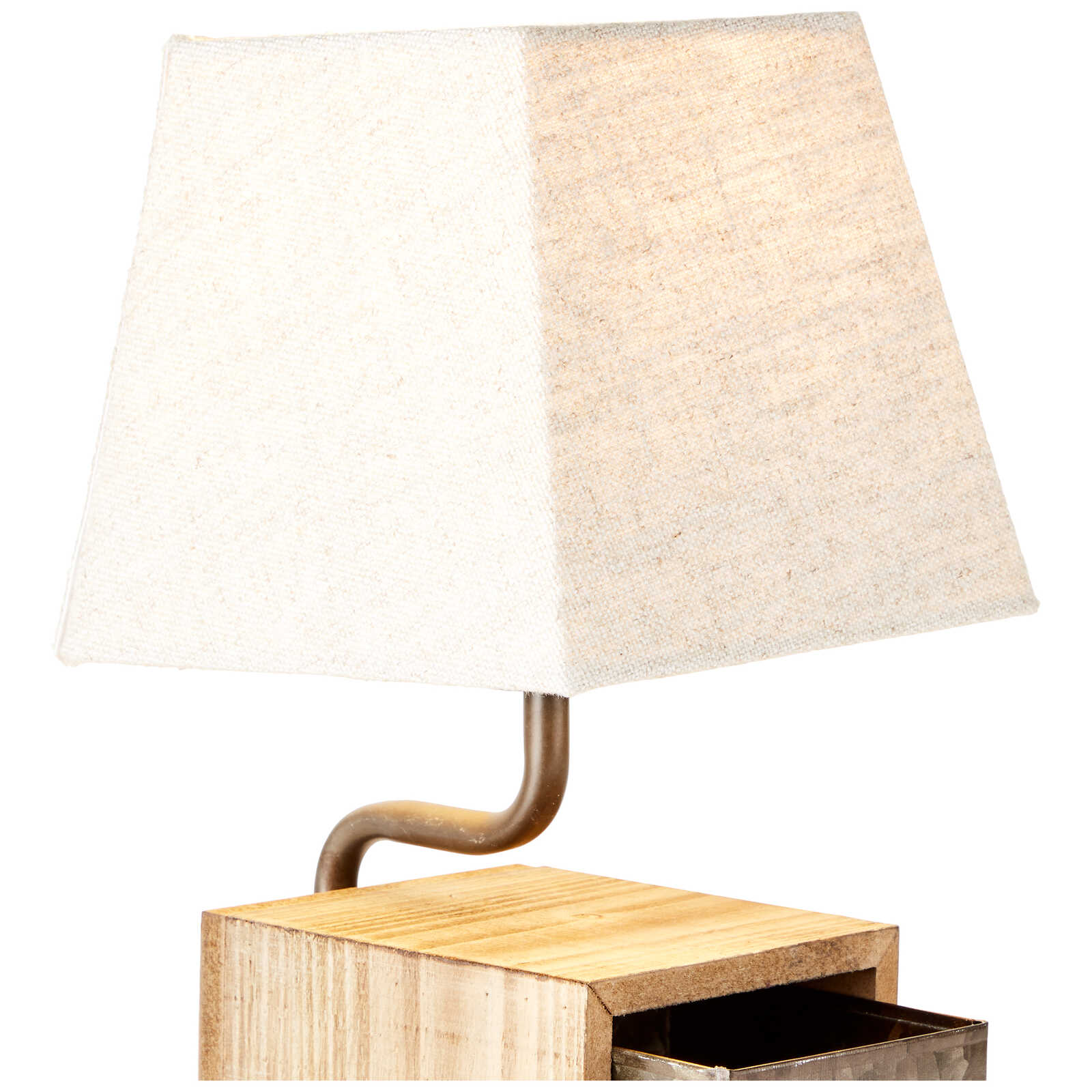             Lámpara de mesa de madera - Dominic - Marrón
        