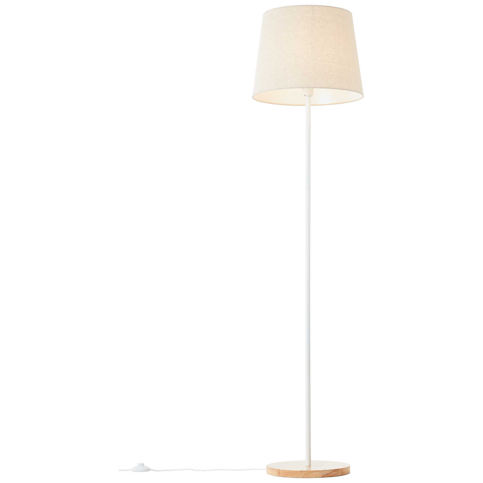             Lámpara de pie textil - Lenni 2 - Marrón
        