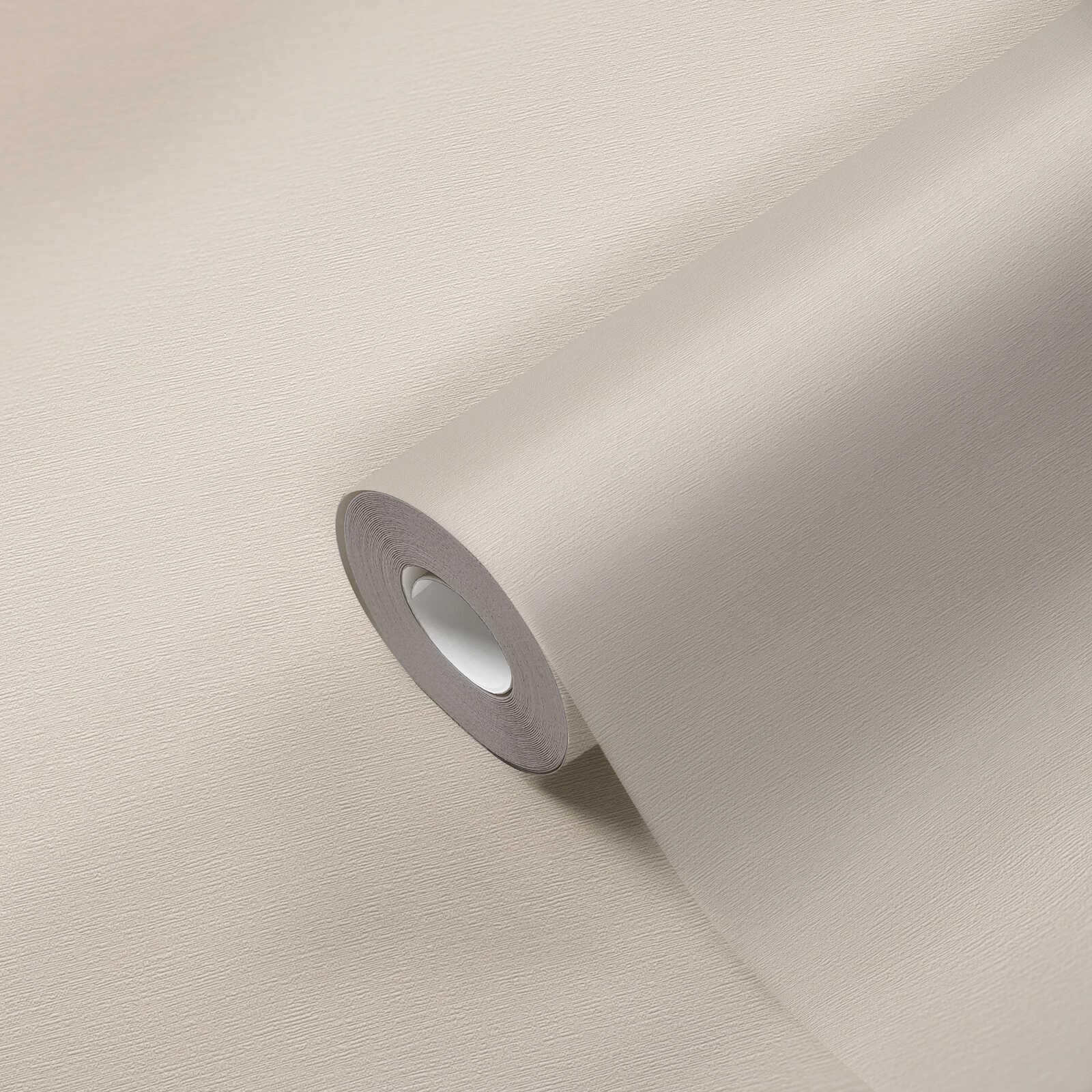             Single-coloured non-woven wallpaper with a subtle mottled surface - beige, cream
        