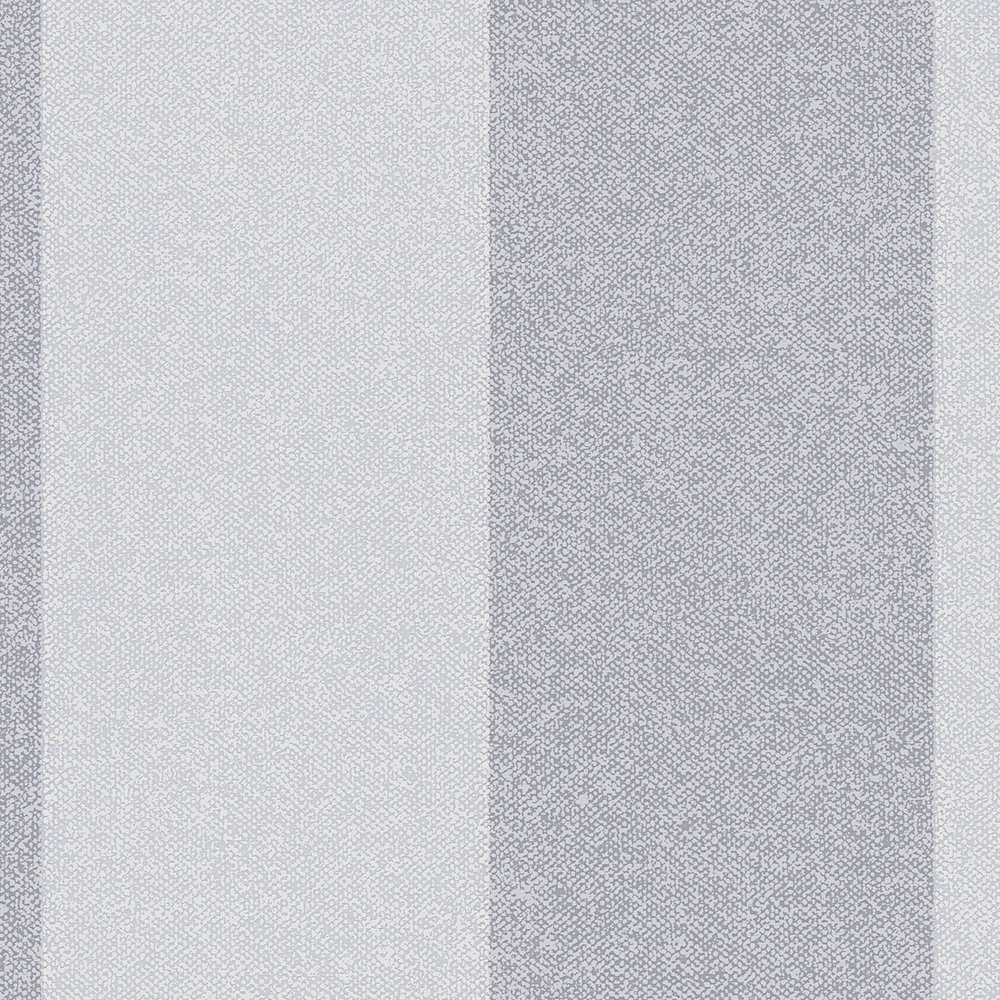             Block stripes wallpaper with linen look - blue, grey
        