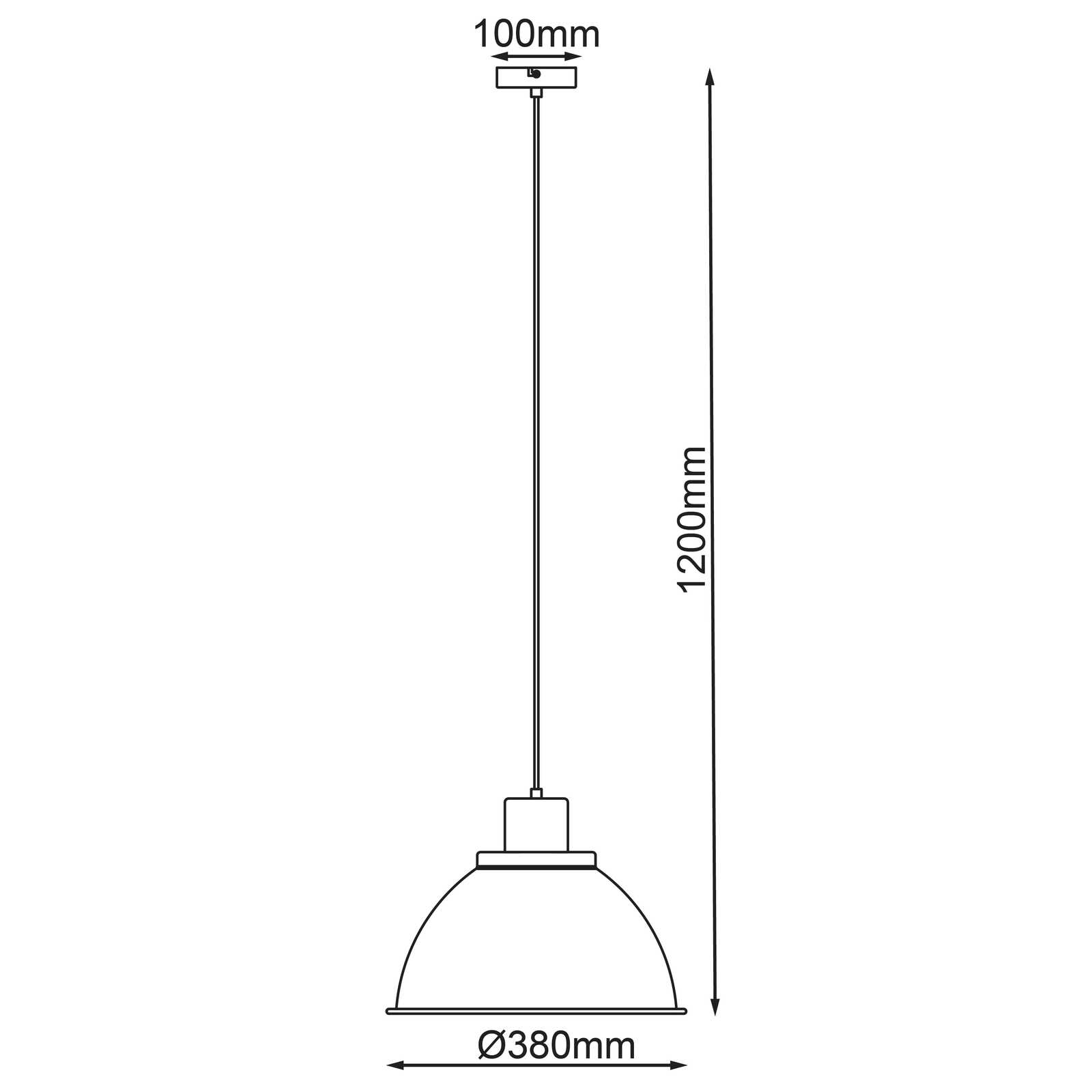             Houten hanglamp - Franziska 9 - Rood
        