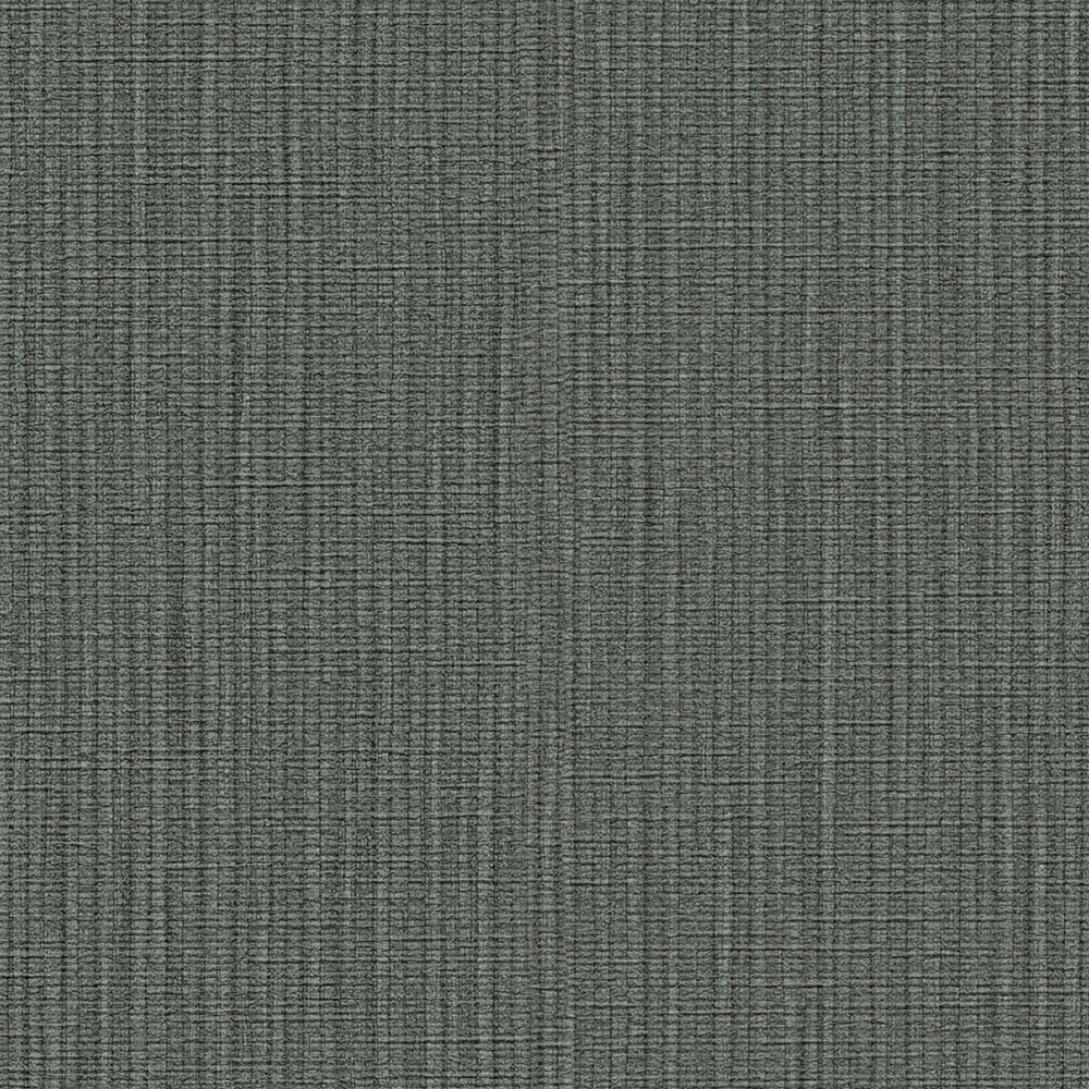             Dark plain non-woven wallpaper with a textured look - grey, anthracite
        