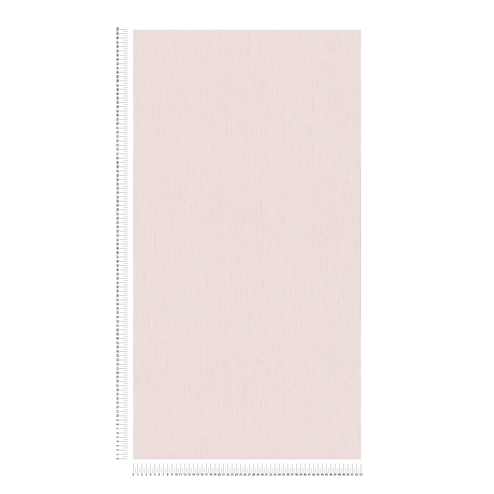             Plain non-woven wallpaper with a soft textile texture - Pink
        