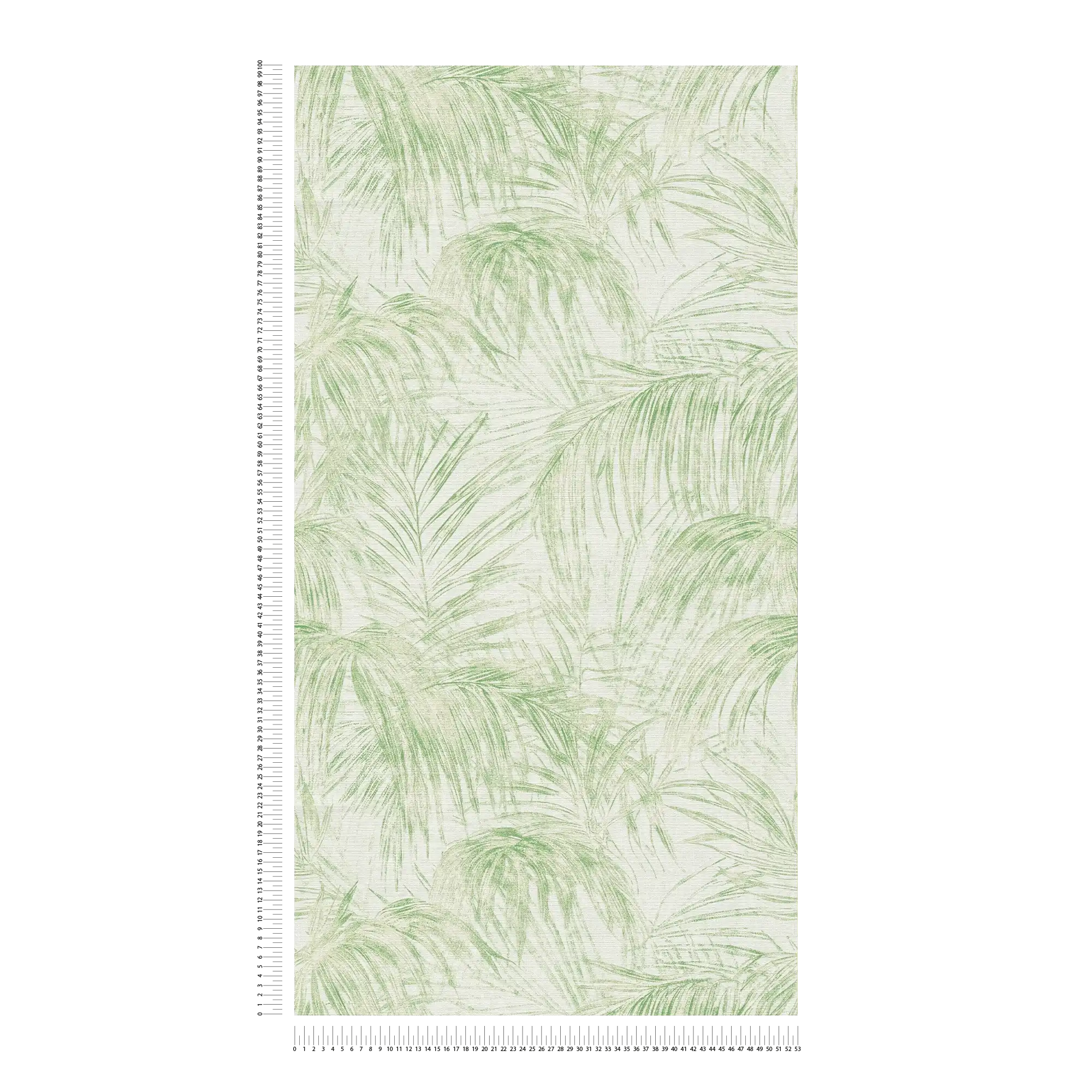             Plain vile wallpaper in a textured look, single-coloured - cream, green
        