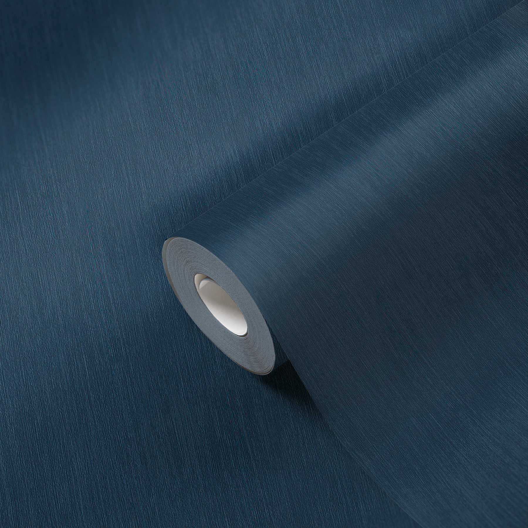             Papier peint intissé bleu foncé uni, satiné - bleu
        