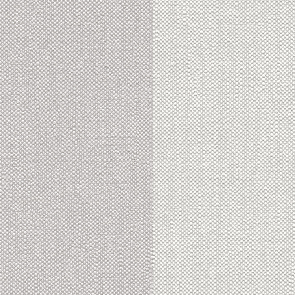             Papel pintado no tejido con aspecto de rayas en bloque texturizadas - beige, crema, gris
        