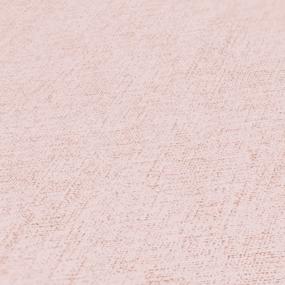             Papier peint Look textile avec structure chinée - rose
        