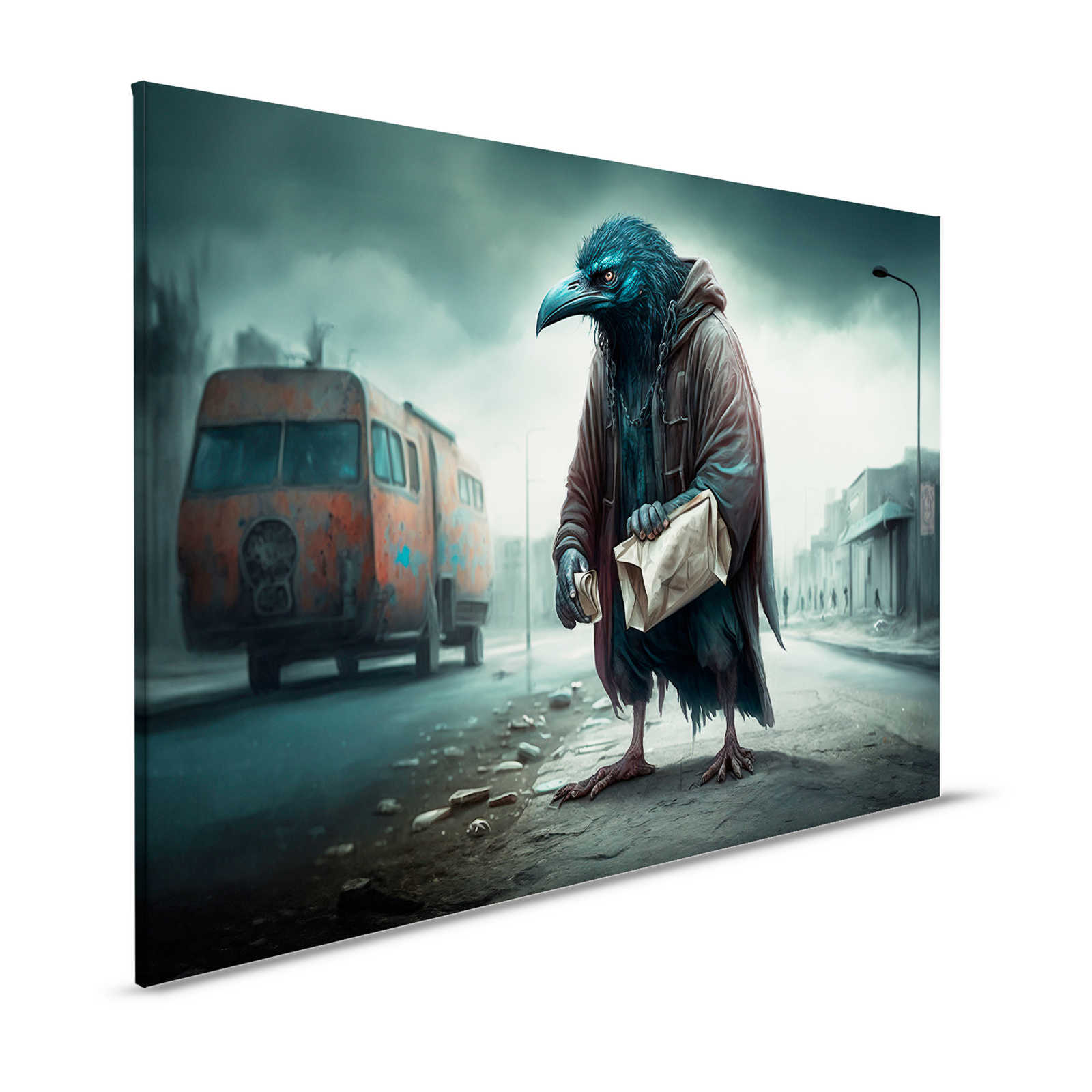 Toile KI »Street Crow« - 120 cm x 80 cm
