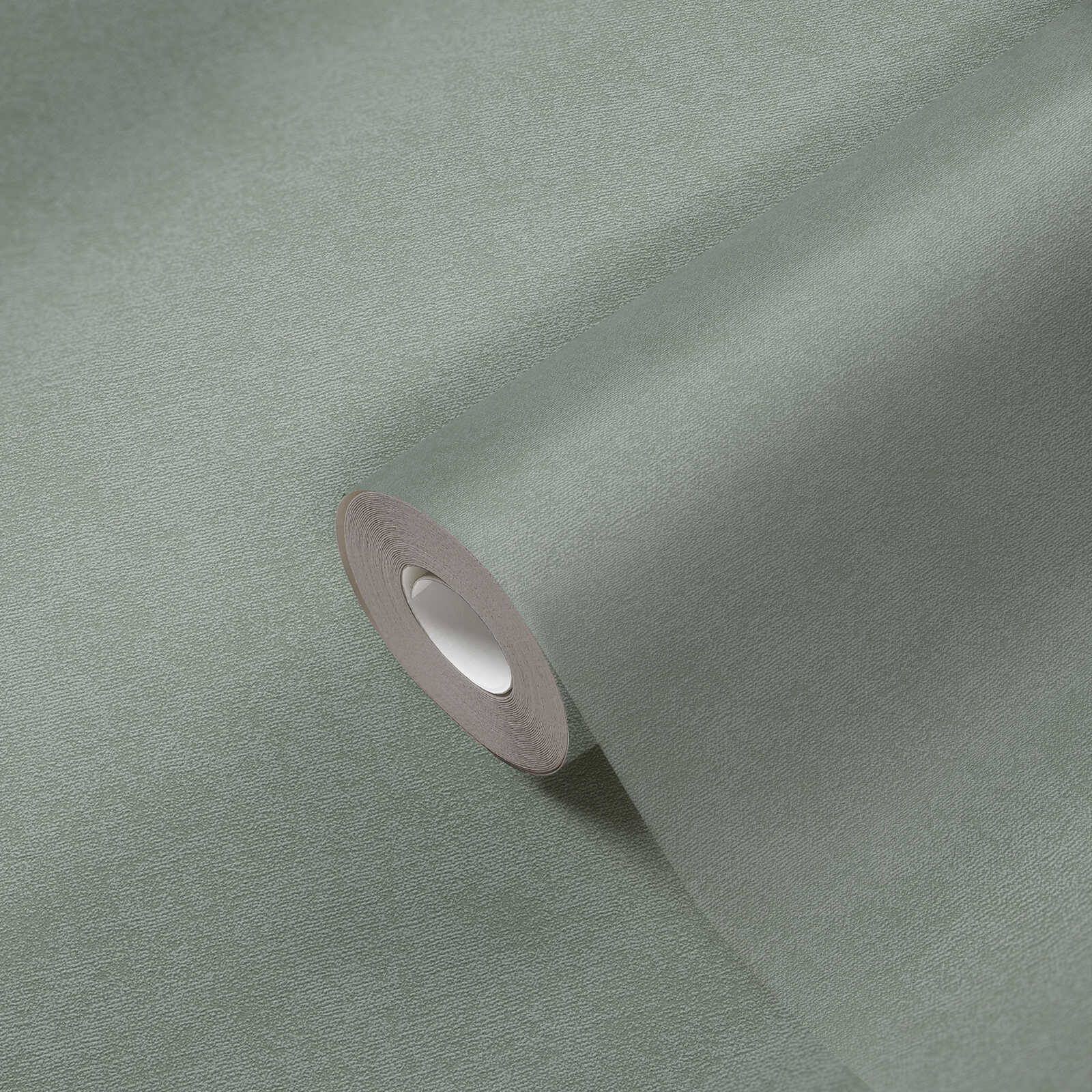             papier peint en papier intissé uni à texture douce - vert
        