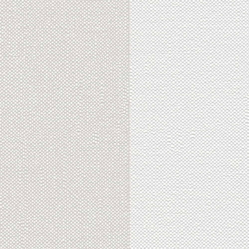             Textured non-woven wallpaper with wide stripes - cream, beige
        