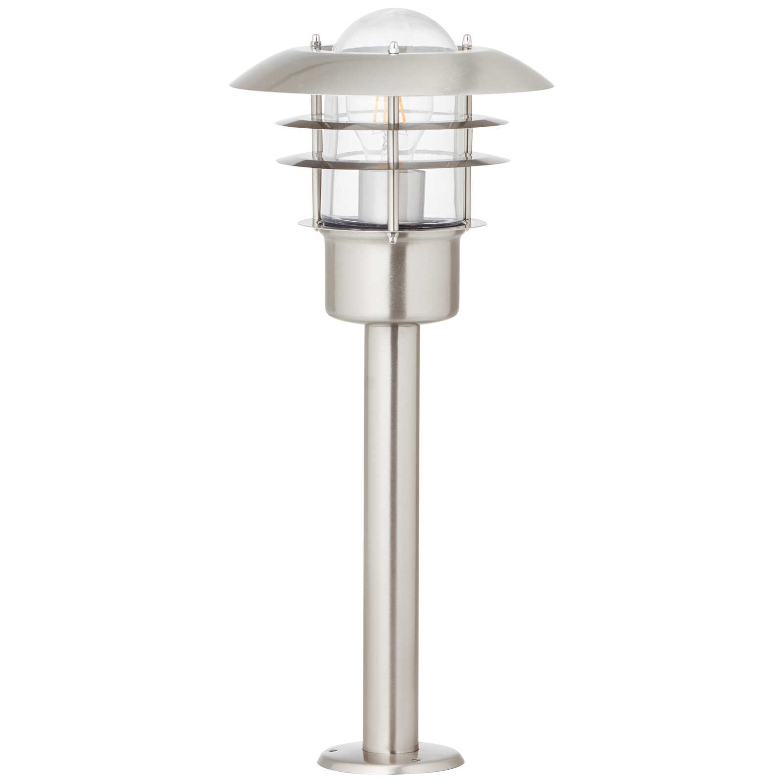             Lámpara de zócalo metálica para exterior - Pepe 1 - Metálica
        