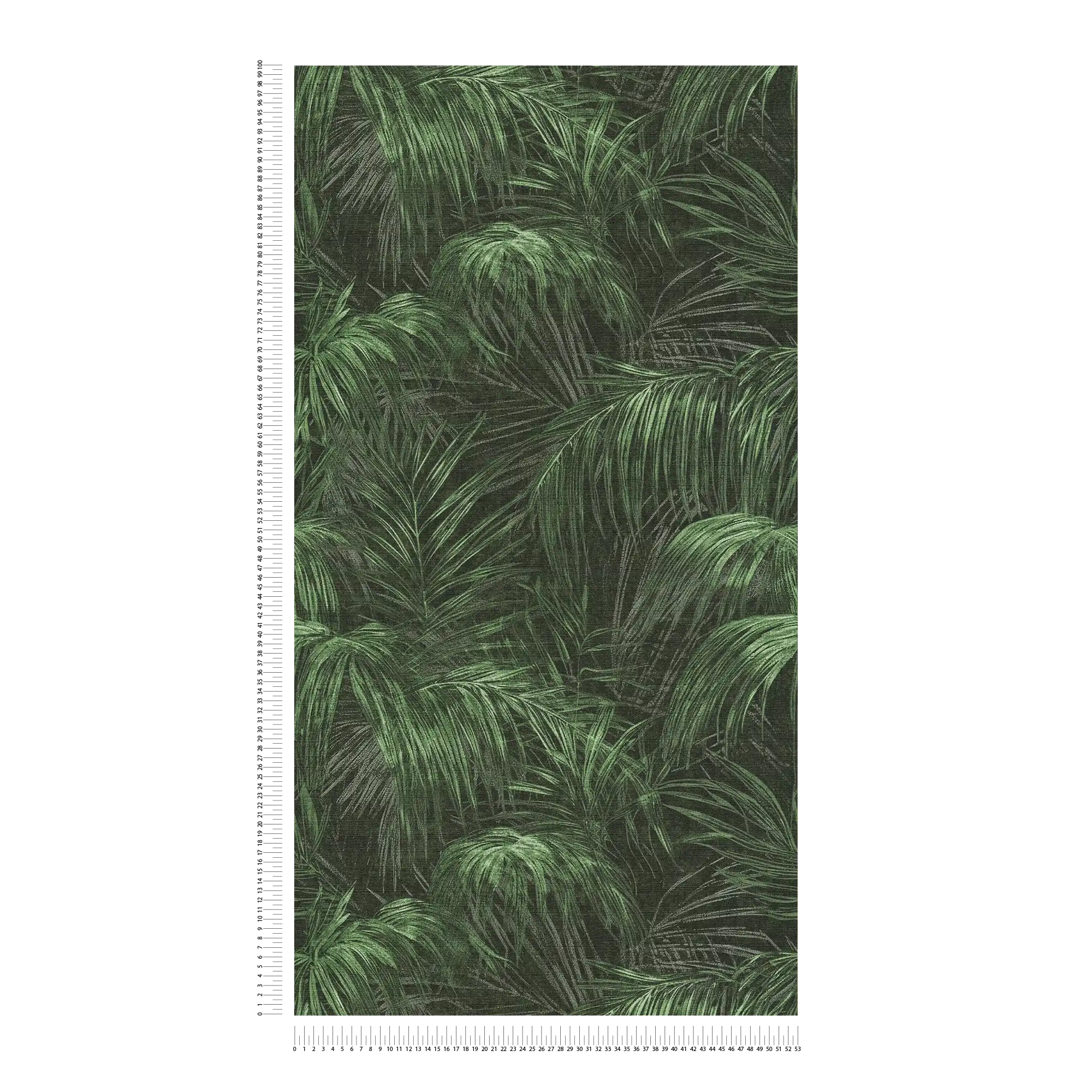             Single-coloured non-woven wallpaper with a textured effect in a simple shade - green, black
        