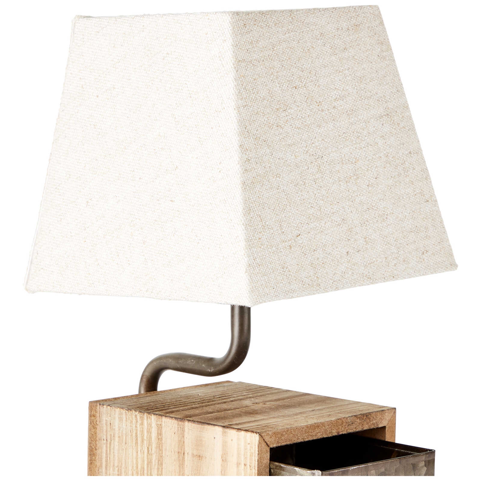             Lampada da tavolo in legno - Dominic - Marrone
        