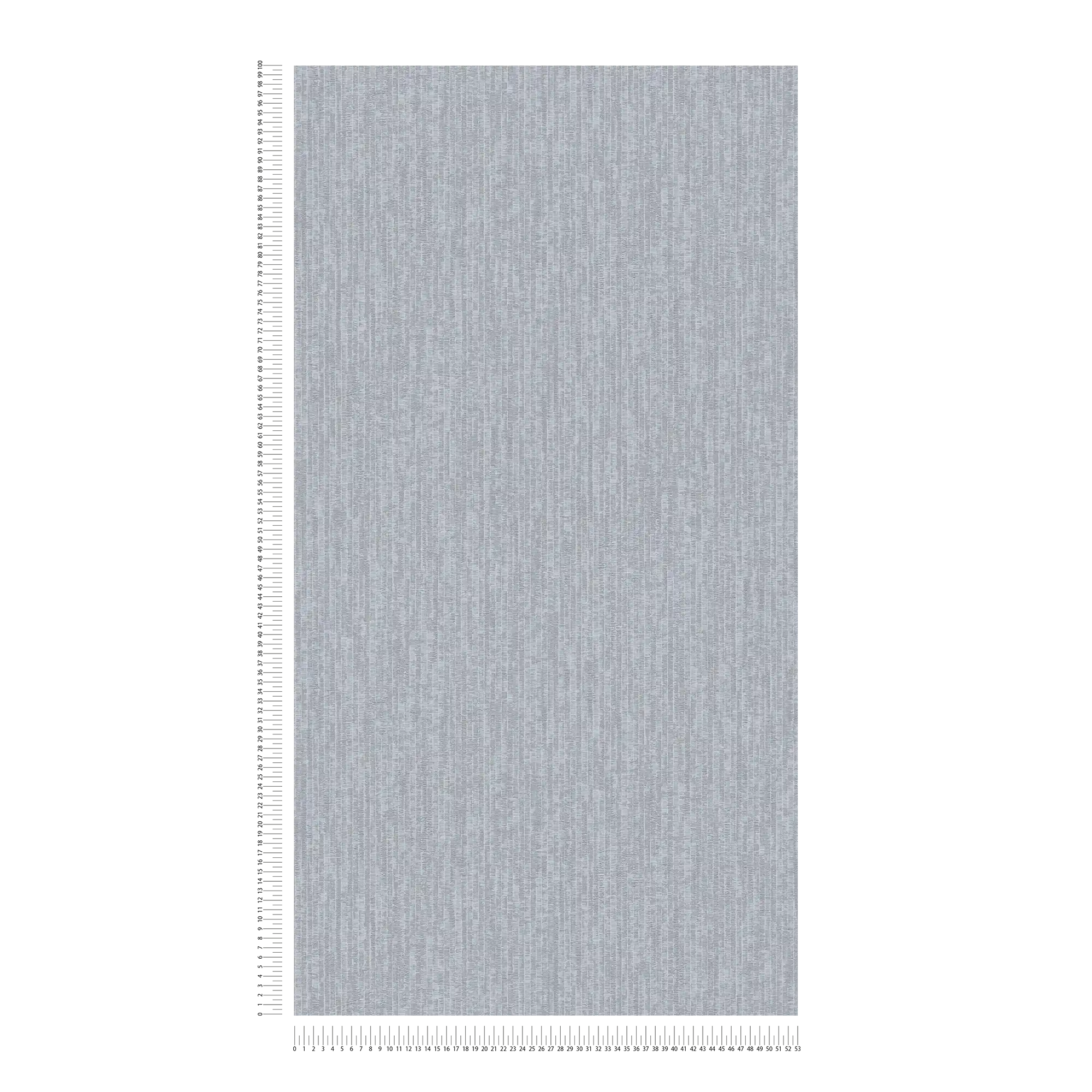             Papier peint bleu chiné aspect tissé métallique - bleu, gris
        