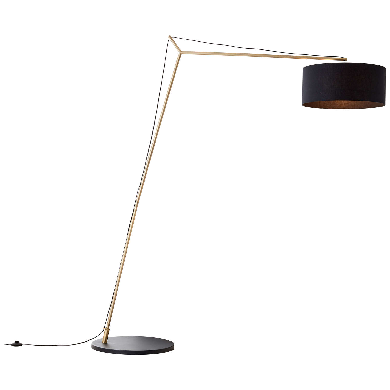             Arched textile floor lamp - Alisa 2 - Gold
        