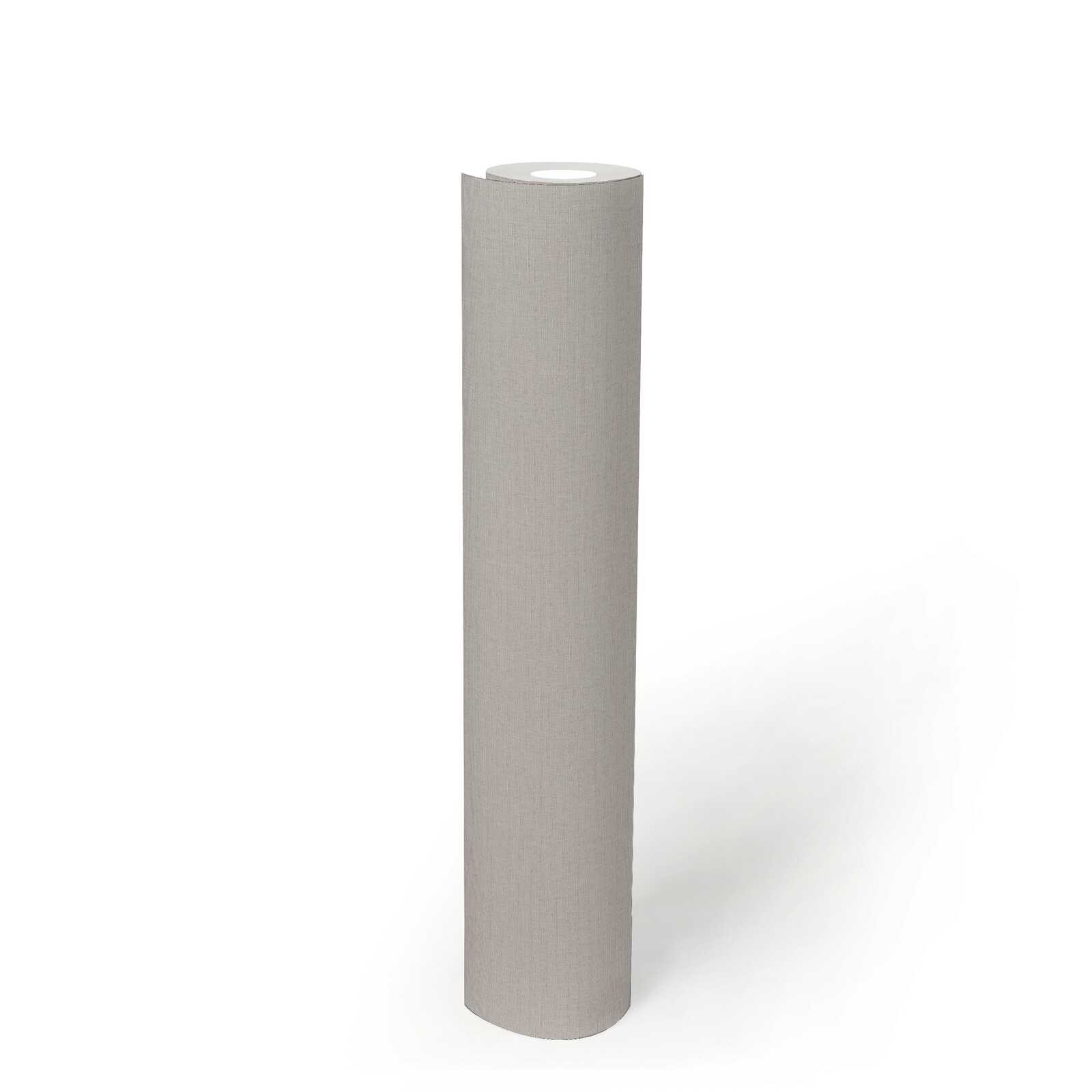             Single-coloured non-woven wallpaper in a soft shade - grey, beige
        