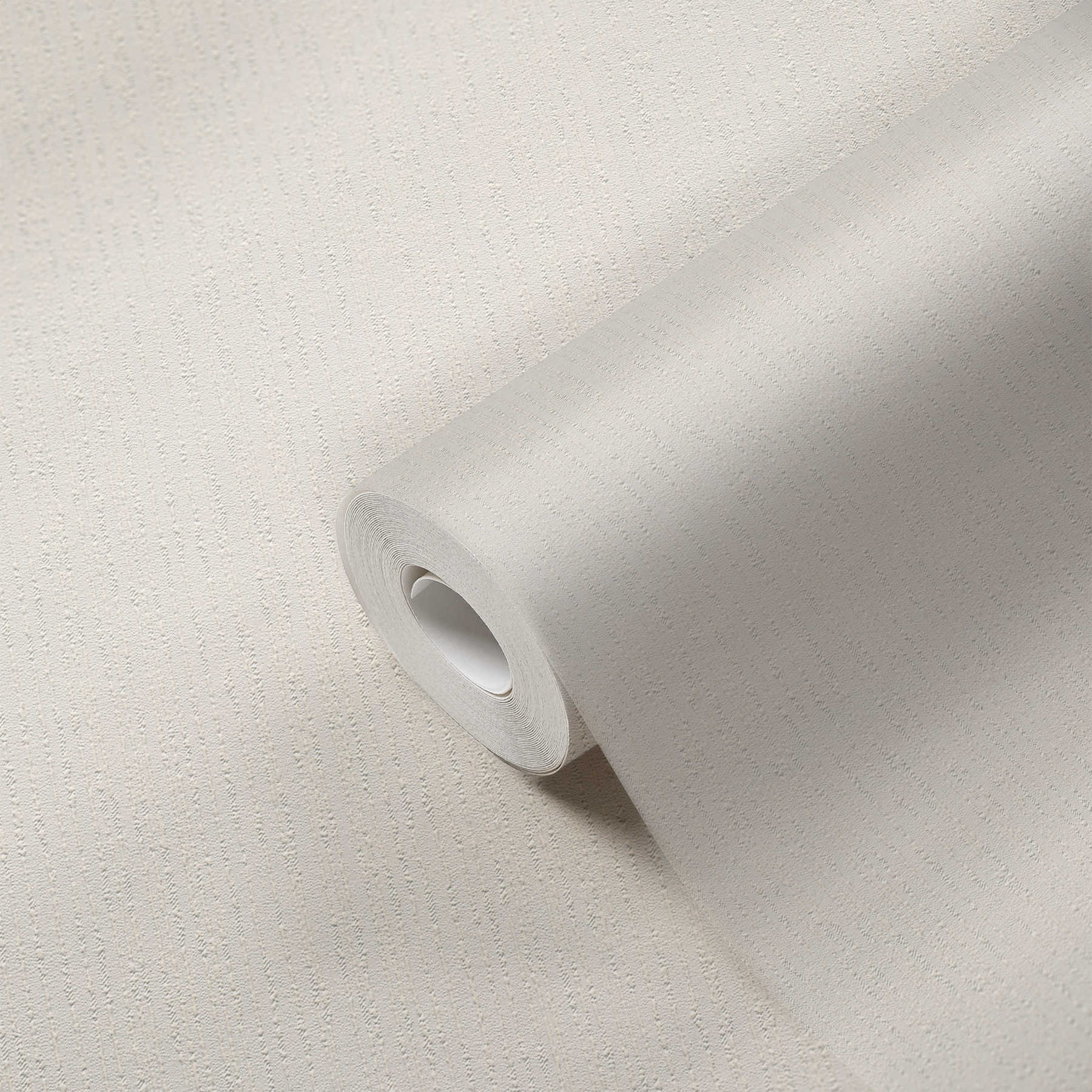             Papel pintado no tejido liso con estructura en relieve - blanco
        