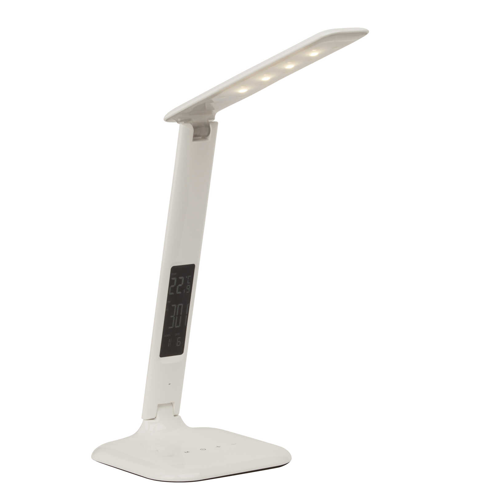             Lámpara de mesa de plástico - Hugo 1 - Blanco
        