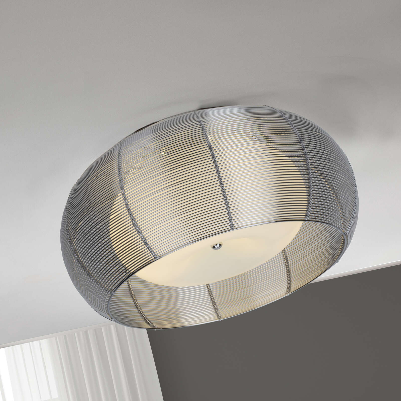             Glass ceiling light - Maxime 9 - Metallic
        