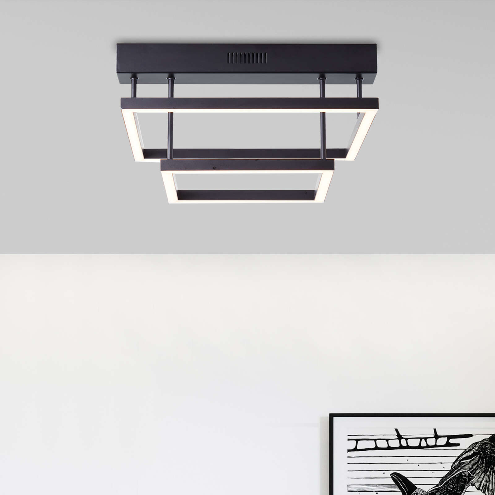             Plastic ceiling light - Mats 2 - Black
        