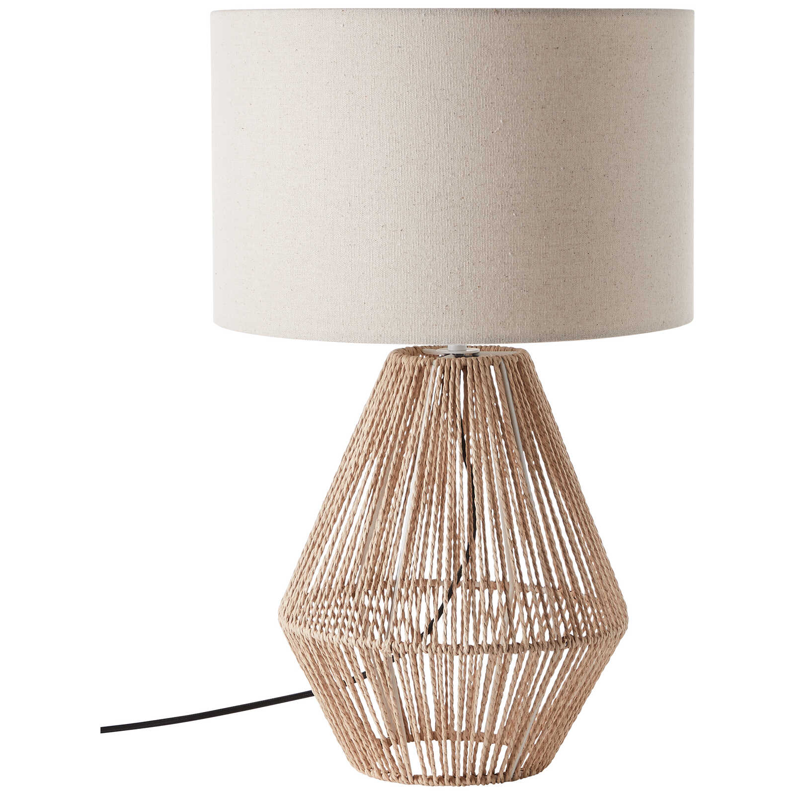             Lámpara de mesa textil - Konrad - Beige
        