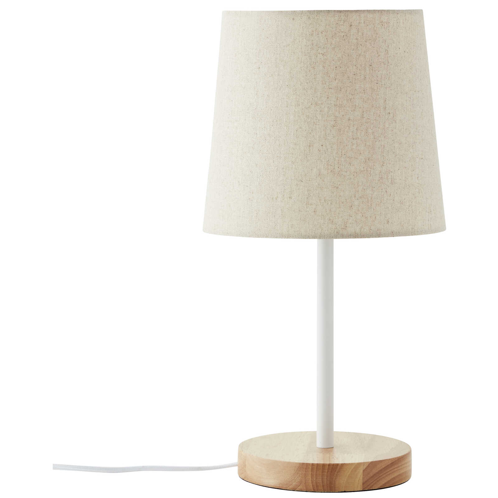             Lámpara de mesa textil - Lenni 1 - Marrón
        