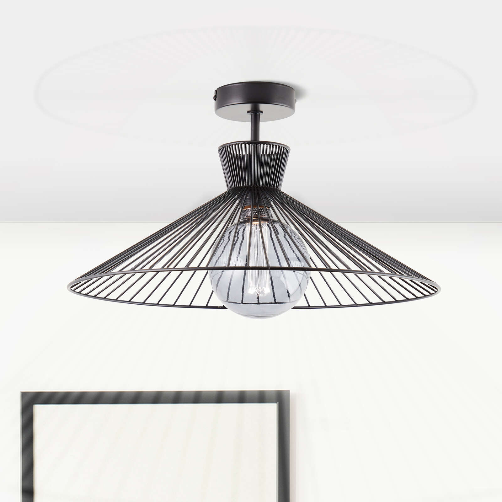             Metalen plafondlamp - Florentina - Zwart
        