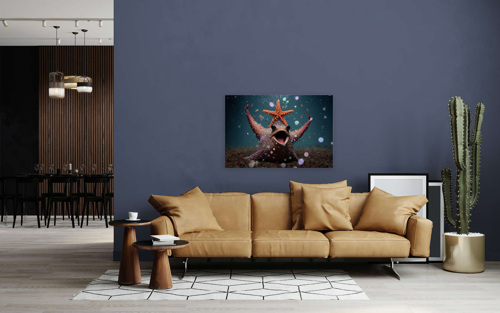             Toile KI »party starfish« - 120 cm x 80 cm
        