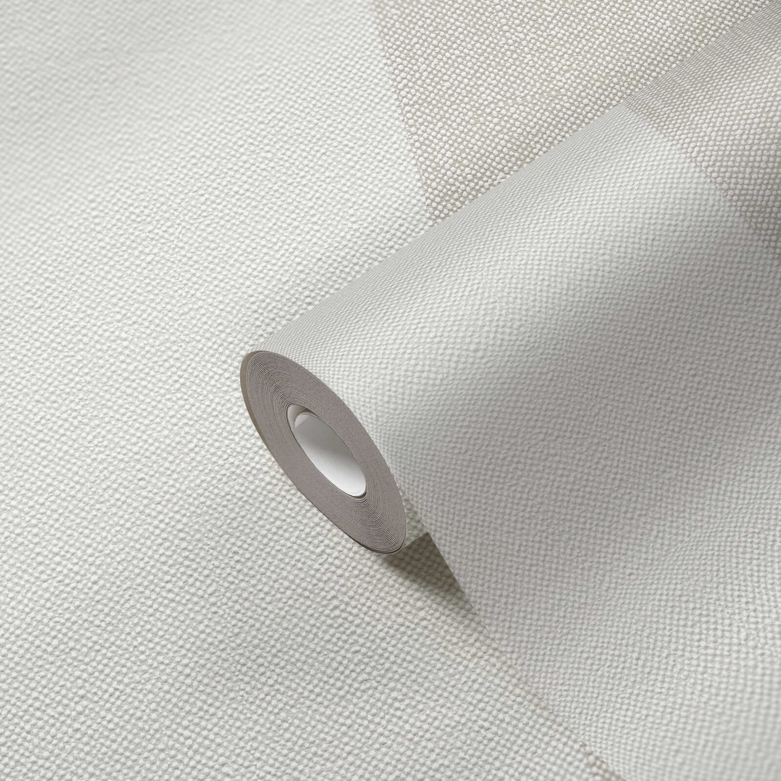             papier peint en papier intissé avec structure textile et rayures - marron, beige, crème
        