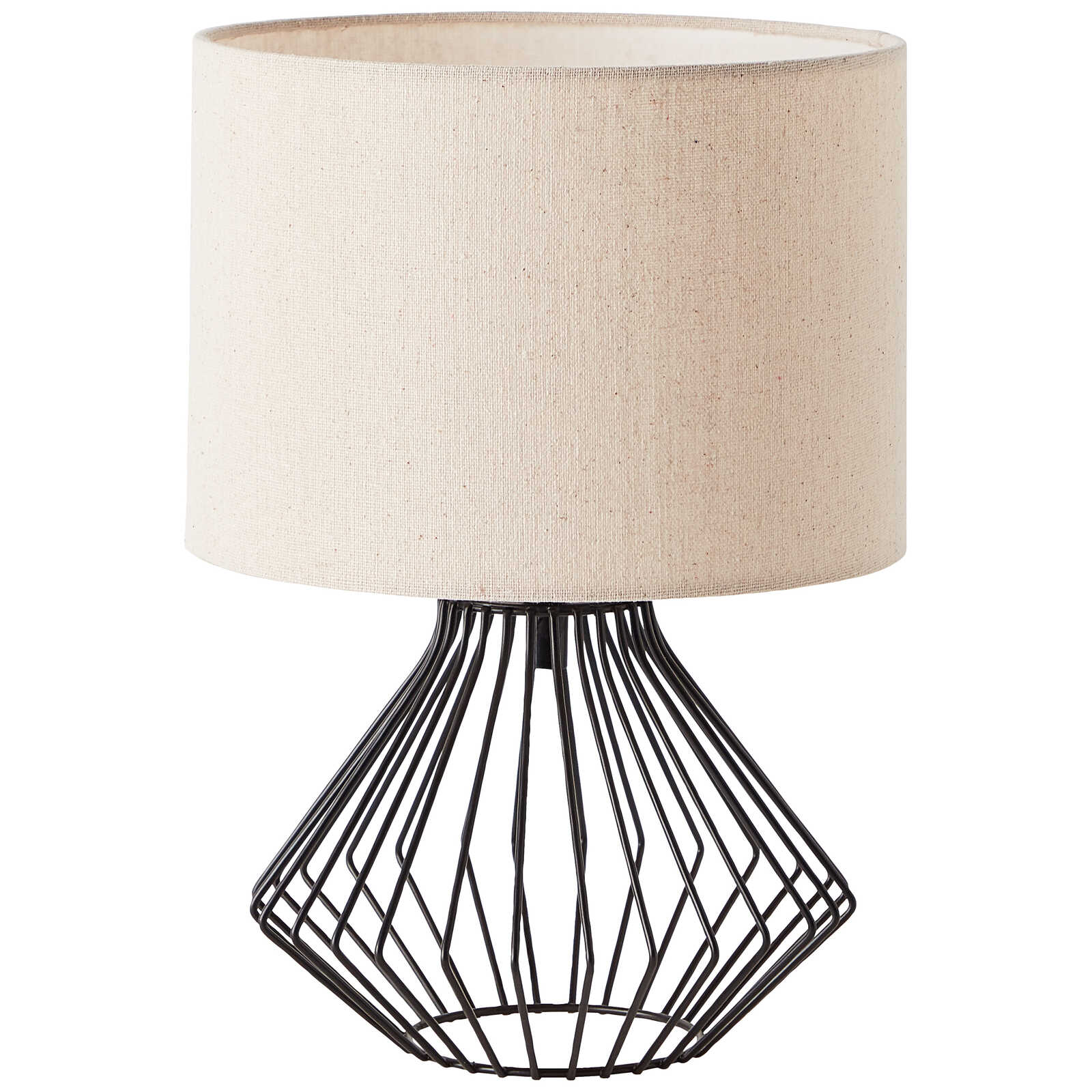            Lámpara de mesa textil - Liana - Marrón
        