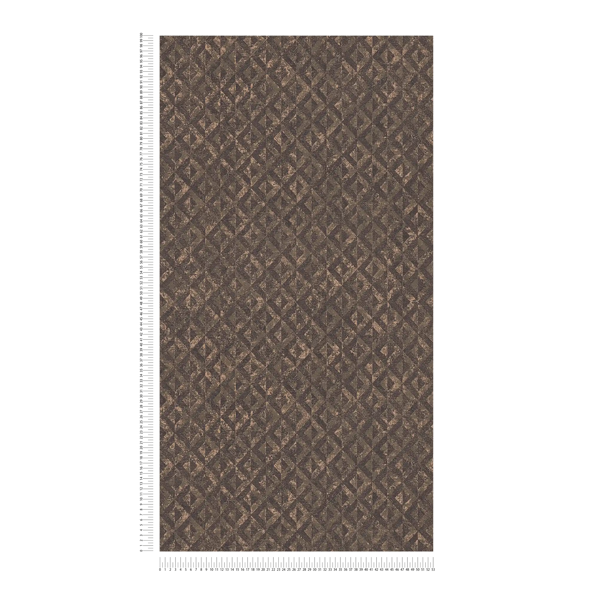             Elegant patterned wallpaper with abstract details - black, brown, gold
        