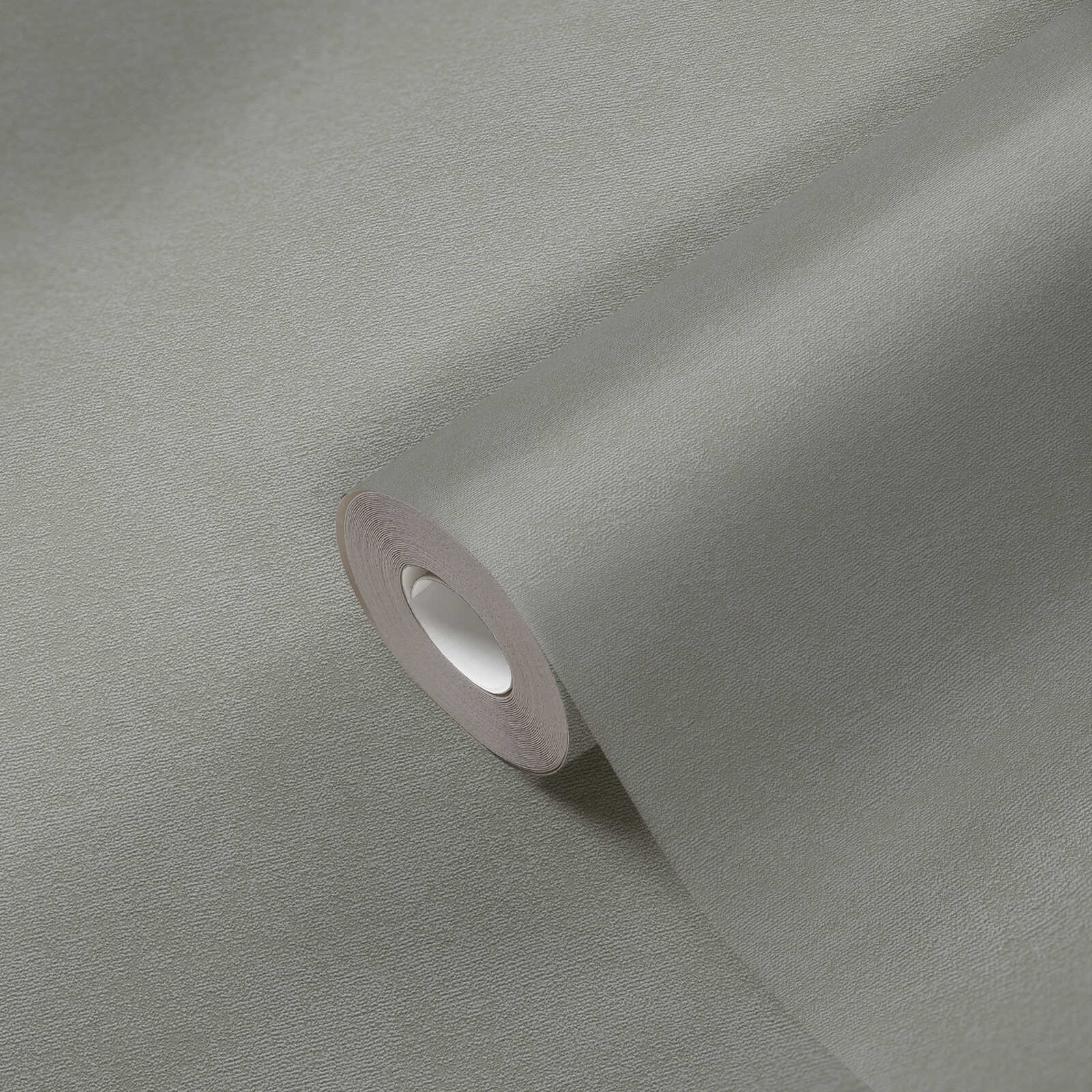             Carta da parati non tessuta con superficie monocolore a trama fine - grigio
        