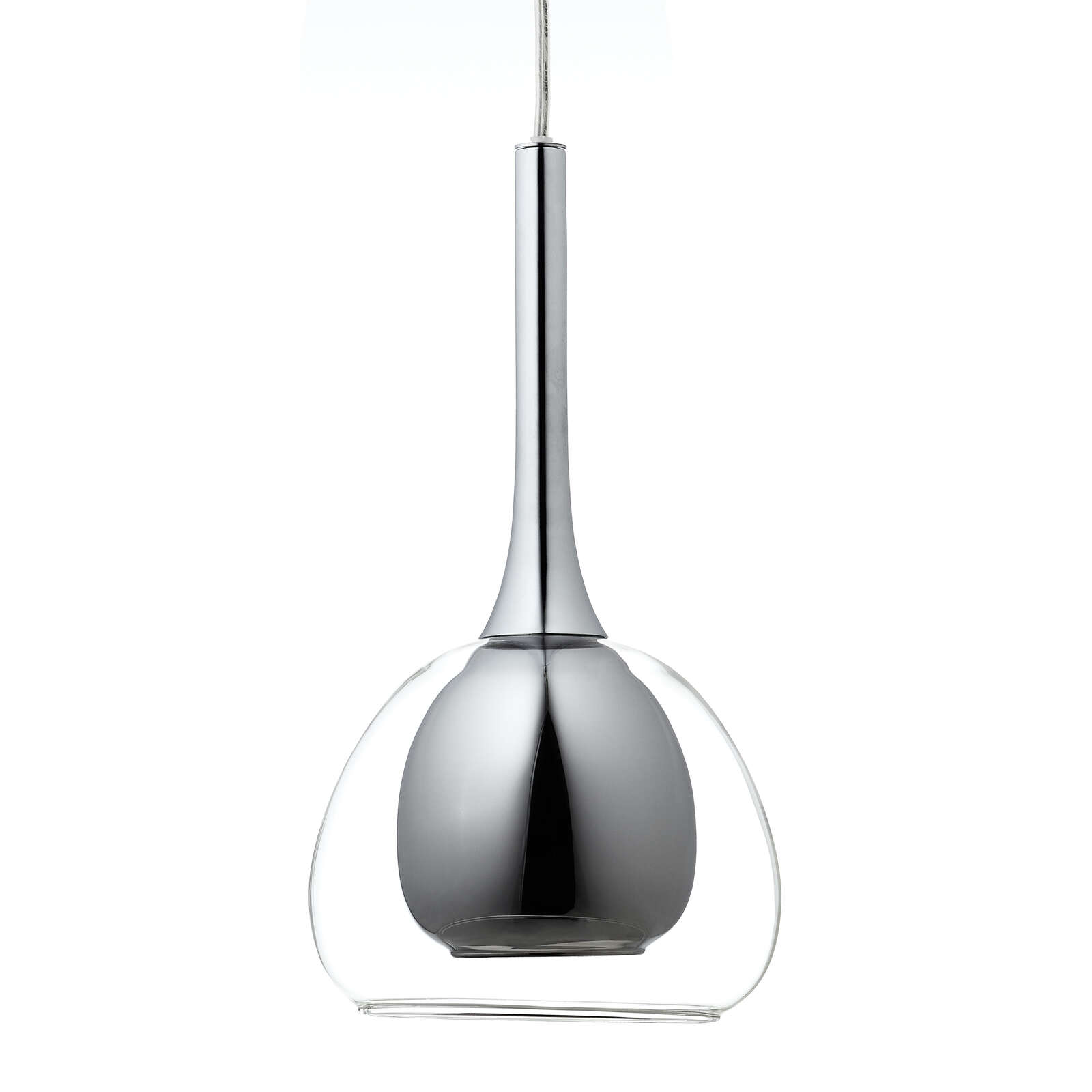             Glass pendant light - Iris 3 - Metallic
        