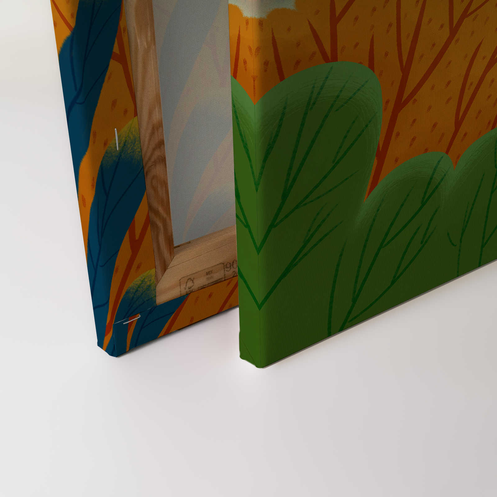             Canvas Bushes in Comic Style - 90 cm x 60 cm
        