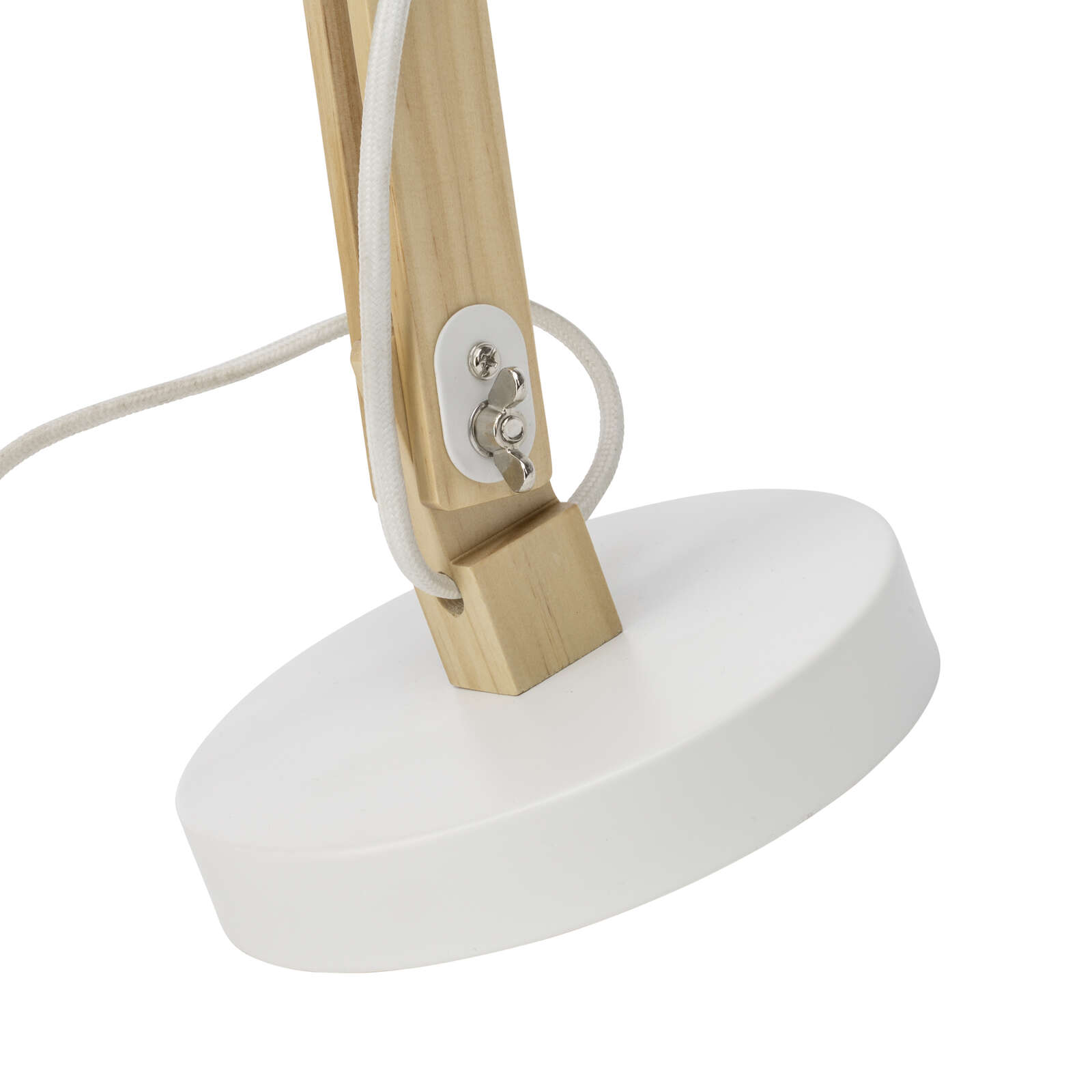             Lámpara de mesa de madera - Lisa 1 - Blanco
        