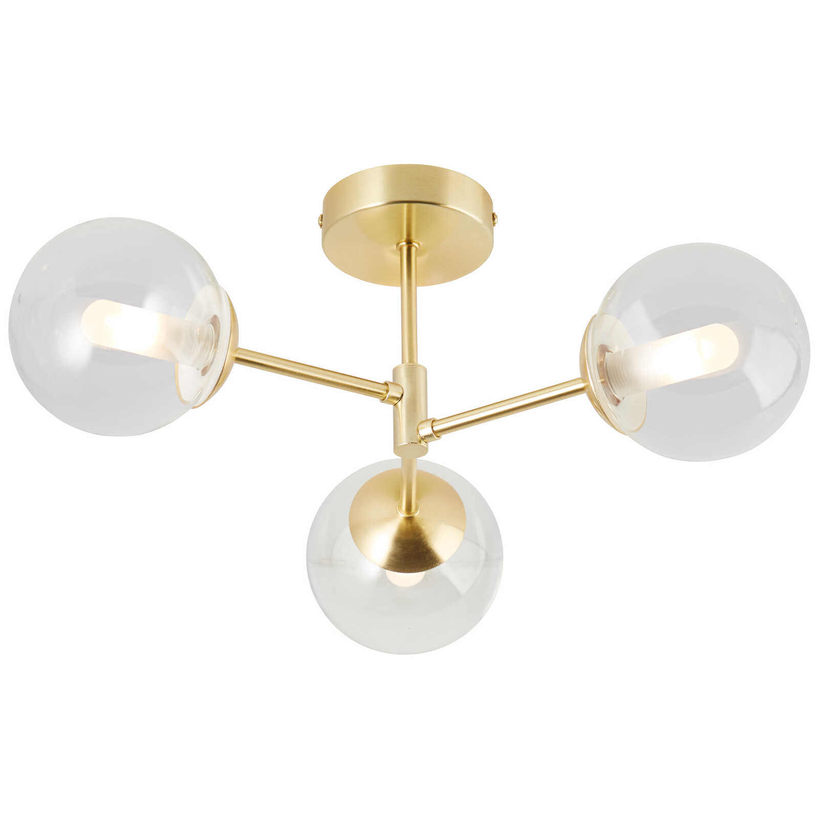             Glazen plafondlamp - Henri 1 - Goud
        