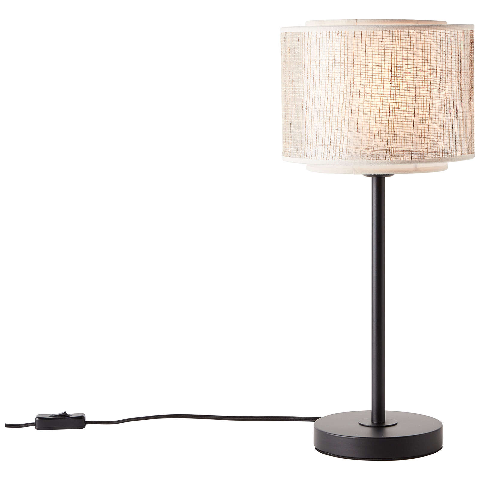             Lampe de table en textile - Madita 1 - Marron
        