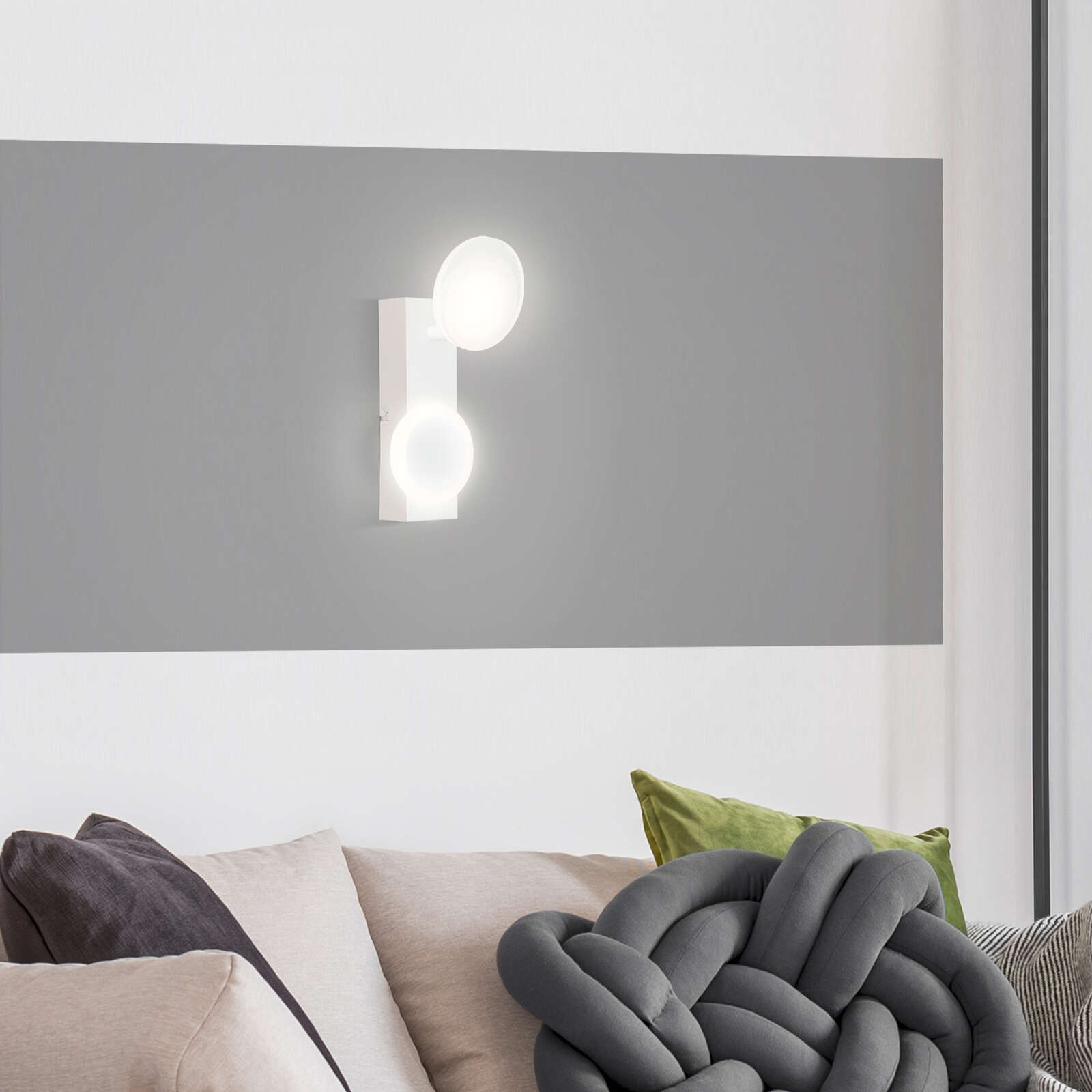             Plastic wall spotlight - Lilly 1 - White
        