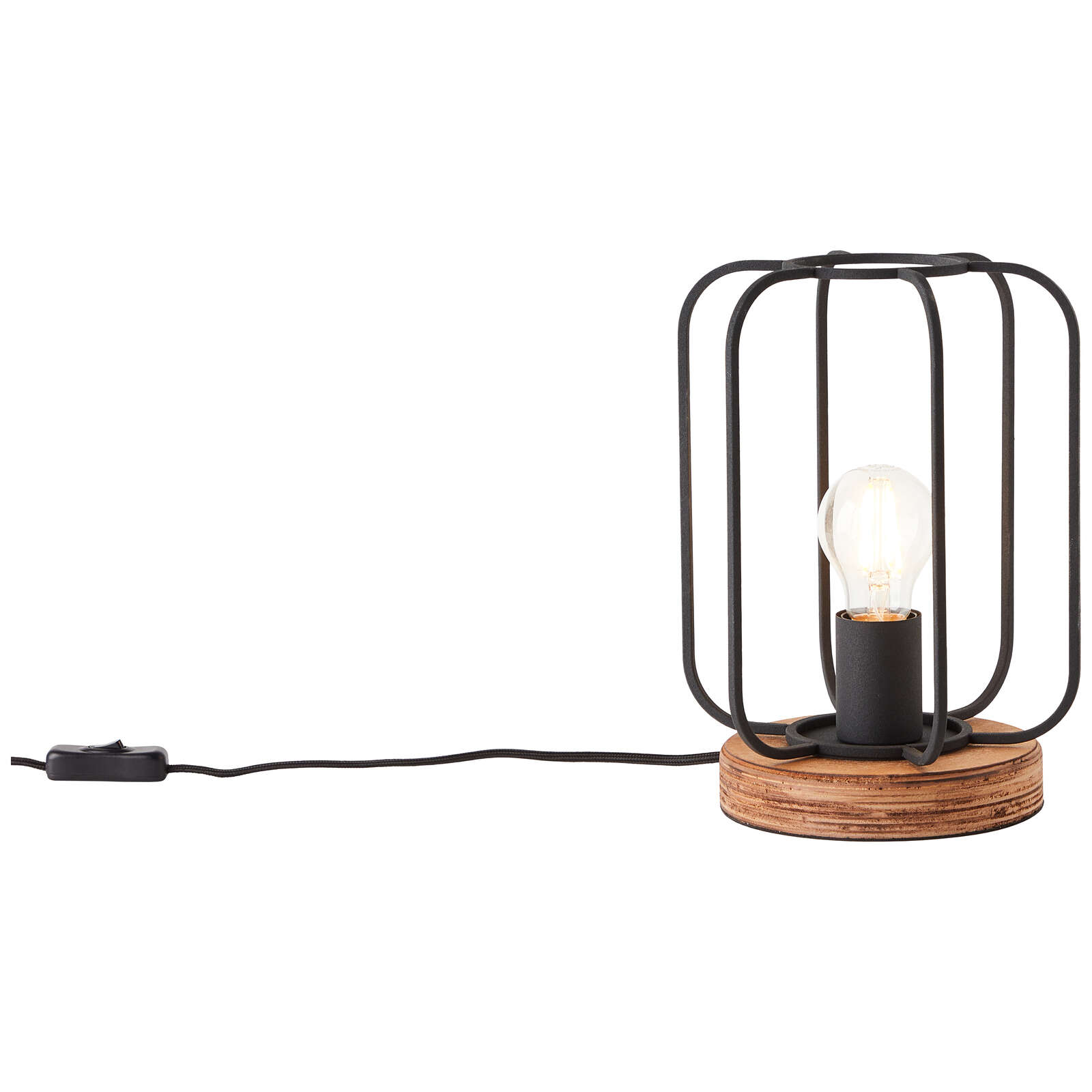             Lampe de table en bois - Rosalie 2 - Marron
        